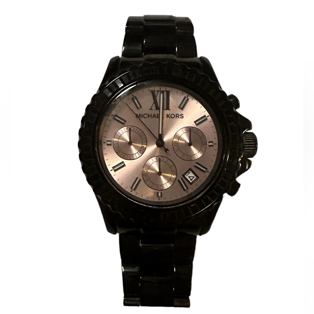 Michael Kors - Women’s Everest Watch - MK 5872 - Black & Rose Gold